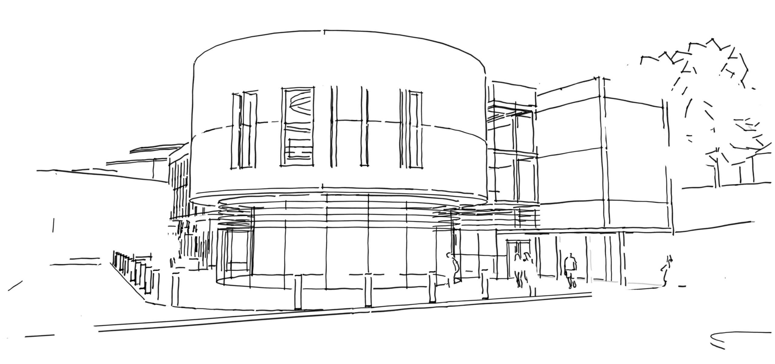 Civic Centre Sketch